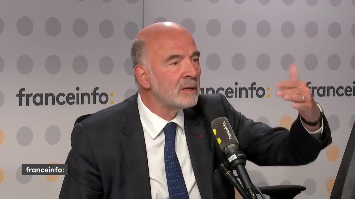🔴 Pierre Moscovici : "Bruno Le Maire dit qu'il faut faire 3% [de déficit public] en 2027 : on ne peut pas et on ne doit pas". "Il faudrait faire plus de 110 milliards de coupes. Politiquement ça ne passe pas. Socialement ça fait mal. Et économiquement ce n'est pas intelligent"