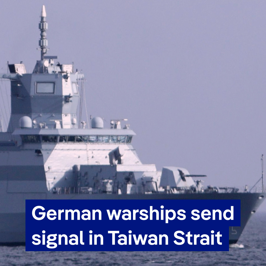 Two German naval vessels have sailed through the Taiwan Strait, claimed by Beijing as Chinese waters, for the first time in more than 20 years. China sees the move as a provocation.