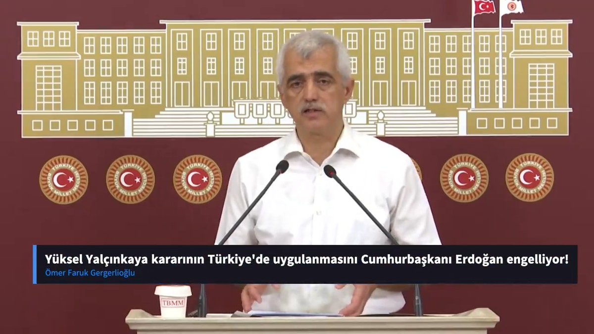 Yüksel Yalçınkaya kararı Türkiye'de Cumhurbaşkanı Erdoğan'ın engellemesinden kurtulup uygulanmalıdır. Bunu net bir şekilde söylüyoruz. O ve onun gibi on binlerce insan haksız, hukuksuz zindanlarda çürümekte.