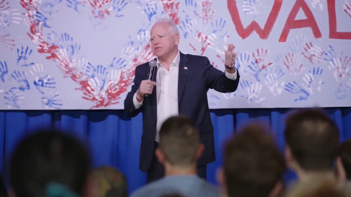 Gov. Walz: Trump couldn't answer the easiest question at the debate. ‘You lost the 2020 election, so why do you continue to lie about it?’ We cannot be that frog in the slowly rising water temperature. That is nowhere near normal. And the way to put an end to that is to simply work our butts off. Call our neighbors, get people to the ballot box, win this election, and let him go complain for however long he wants