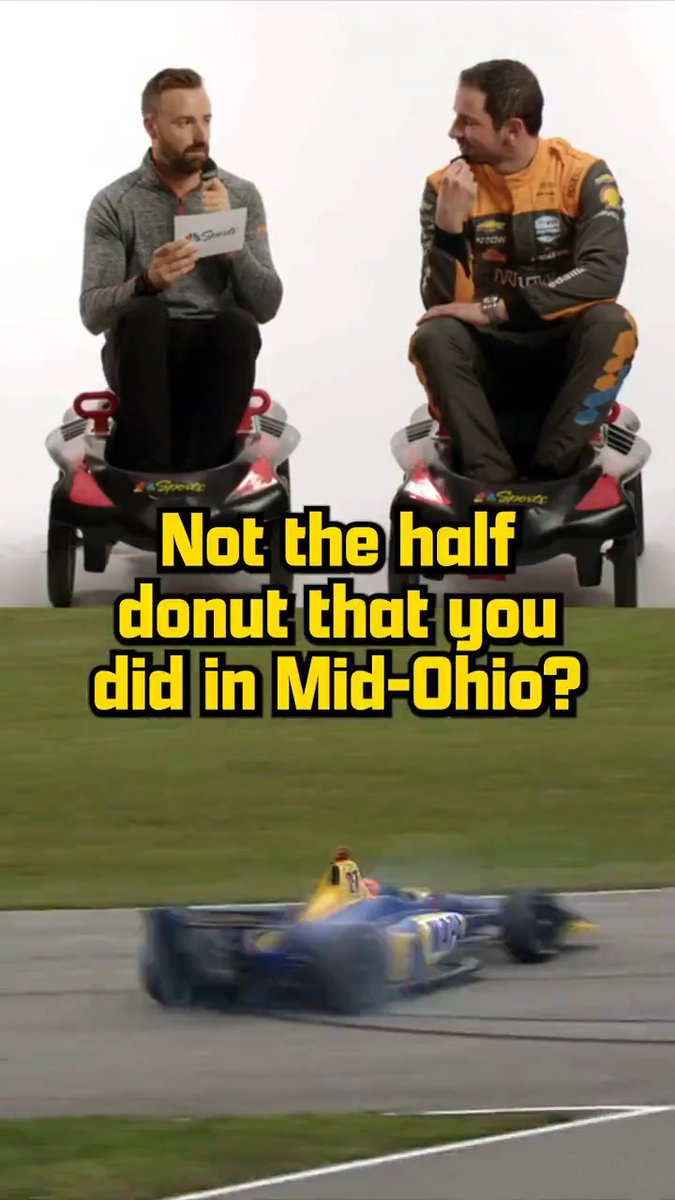 “Only one idiot couldn’t finish a donut.” Our favorite Tiny Cars moment was James Hinchcliffe roasting Alexander Rossi. 🍩
