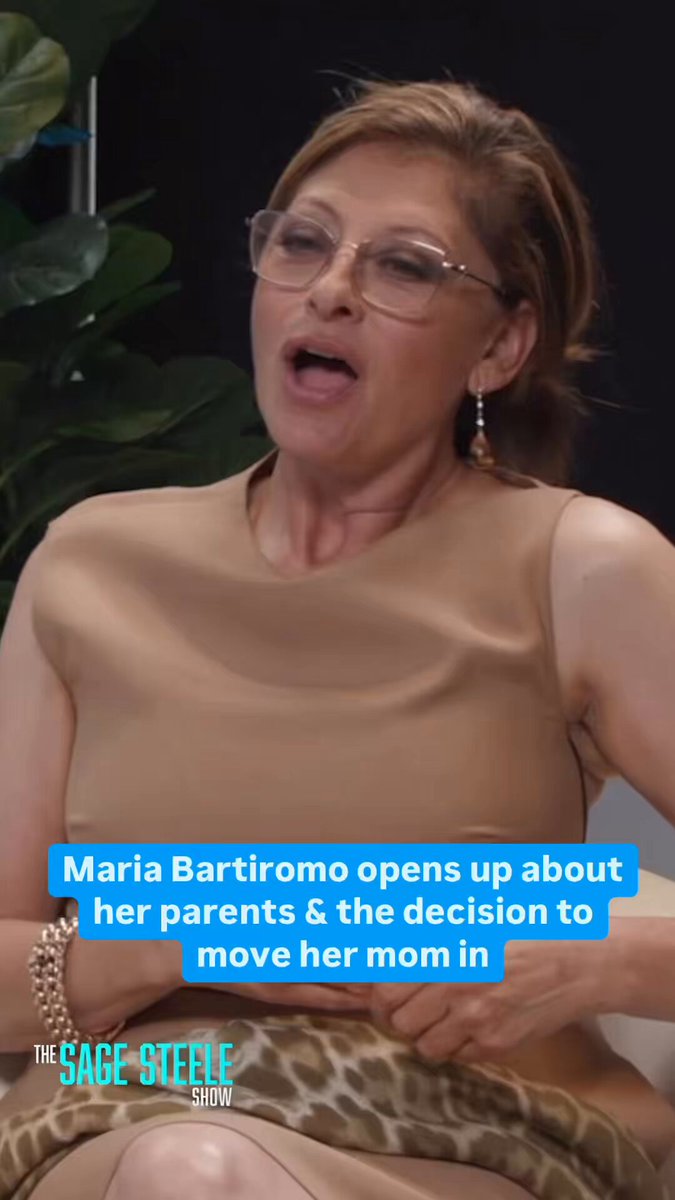 I think one of the hardest things in life is witnessing our parents get older. Not only is Maria Bartiromo handling it beautifully, I think she’s an incredibly inspiring example of true love when it comes to caring for our parents. ❤️ #sagesteeleshow