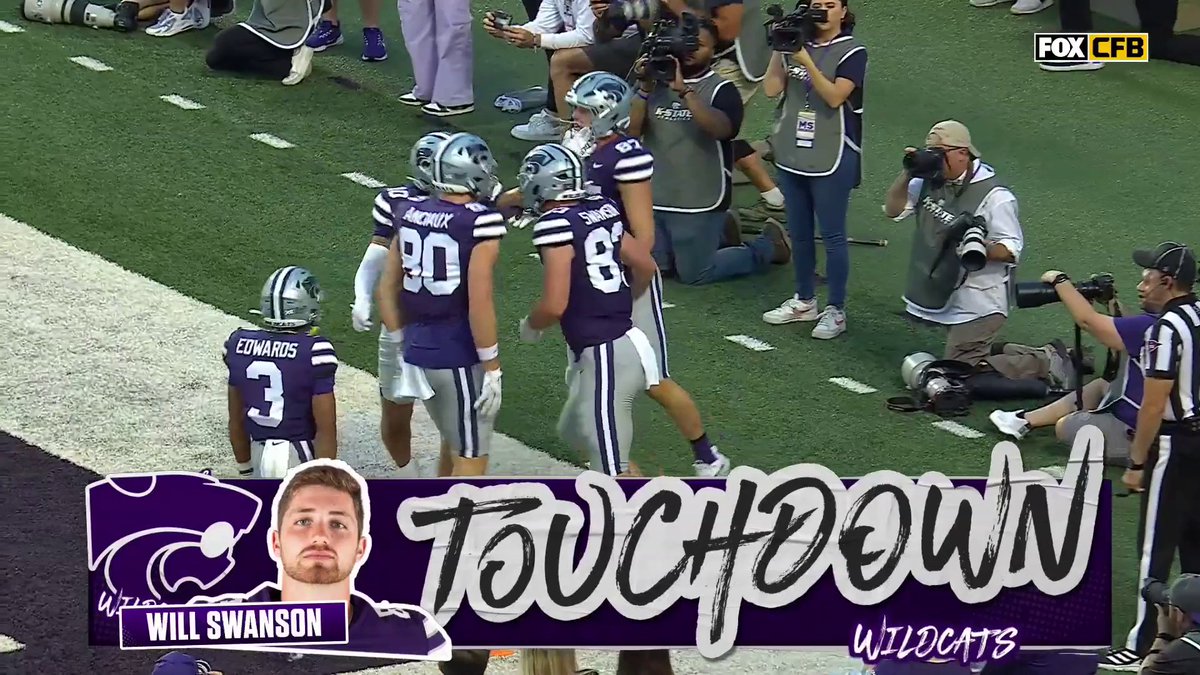 Swanson wide open and K-State Football gets on the board 👏👏