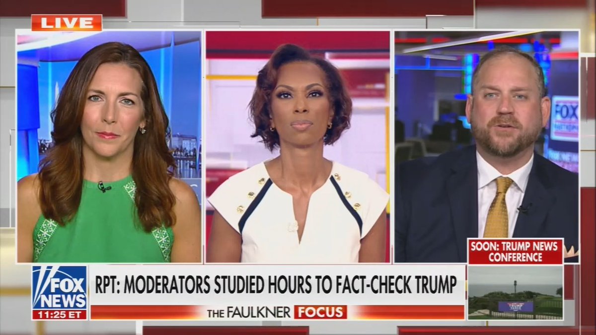 Fox guest: The only reason Trump is attacking the moderators is because he lost the debate. He lost the debate and immediately started attacking ABC. This is what Donald Trump does when he fails. He blames everyone but himself
