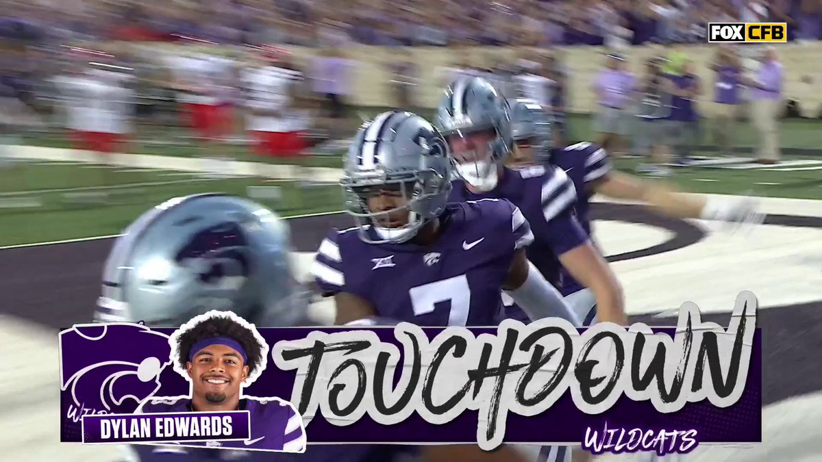 🚨 PUNT RETURN TD!!! 🚨 DYLAN EDWARDS TO THE HOUSE FOR K-State Football 🙌🏡