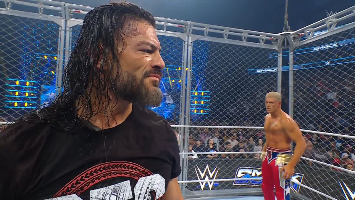 Who would've thought Cody Rhodes and Roman Reigns would take out The Bloodline... TOGETHER?!? 👀 #SmackDown