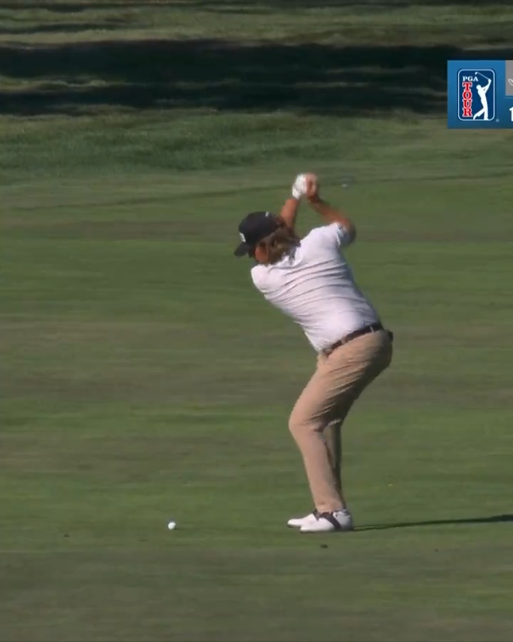 The only bad great shot in golf. Flagstick ejection for Neal Shipley (still made birdie 🤷♂️)