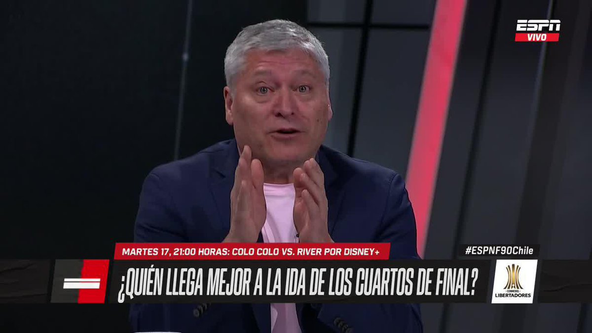 "HAY UN TÍTULO DE #RIVER QUE #COLOCOLO NO TIENE..." #ESPNF90Chile Patricio Yáñez, a propósito del impresionante palmarés de ambos equipos, sacó a relucir la virtud del conjunto chileno, en comparación al argentino, que nunca bajó de división en su país.