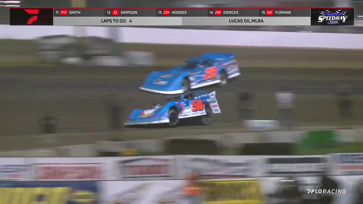🏁🤯 What a race!!! Garrett Alberson holds on by a nose to win with @MLRA from Davenport Speedway