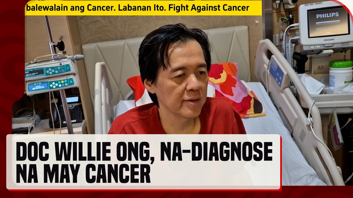 Sa isang recorded na video noong Aug. 29, inanunsyo ni #DocWillie Ong na siya ay na-diagnose na may sarcoma cancer. #News5