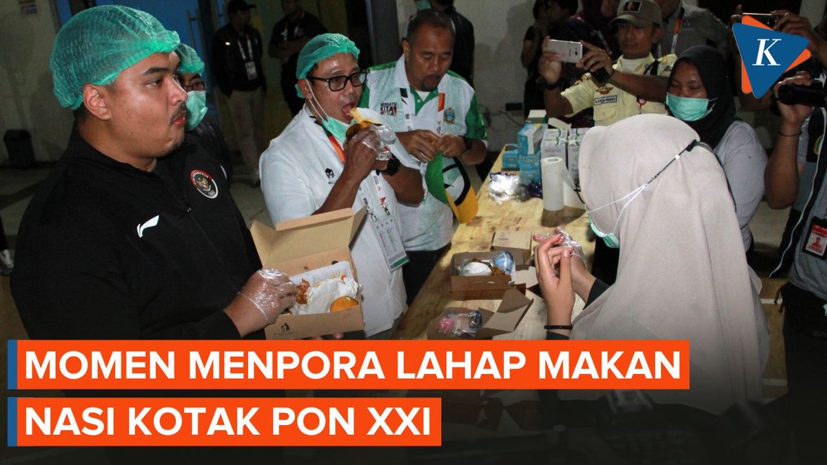 Menpora Lahap Makan Nasi Kotak PON XXI < #Menpora #DitoAriotedjo #PONXXI