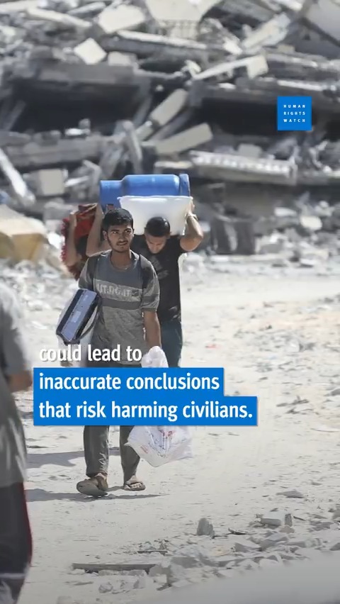 The Israeli military is using four digital tools in Gaza that could be increasing the risk of civilian harm. Some of these tools rely on artificial intelligence and machine learning to inform military decisions. Learn more: