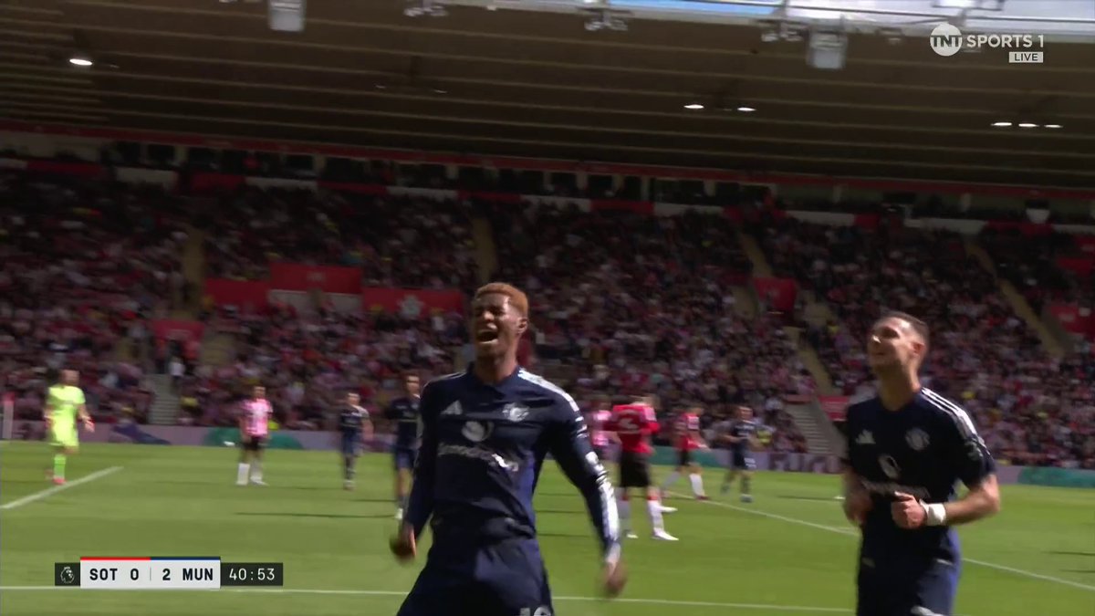 A HUGE goal for Marcus Rashford! 🤩 The 26-year-old bags his first goal for Man Utd since March to double his side's lead 🙌 📺 TNT Sports &amp; discovery+ UK