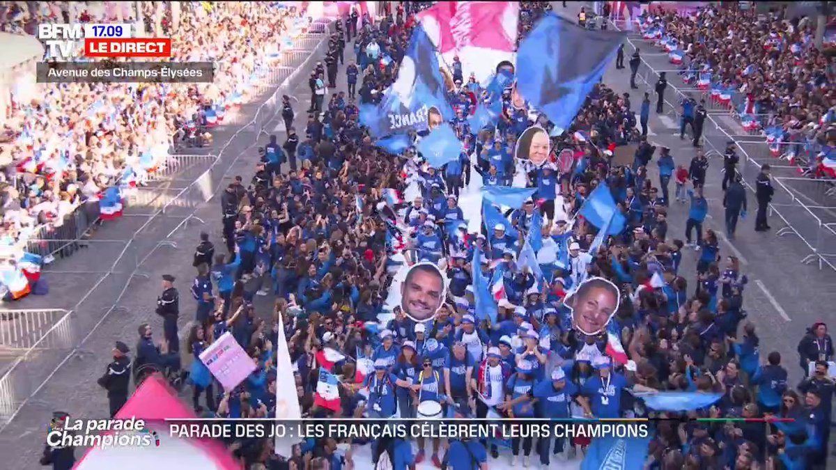 On a pas d’argent magique pour l’hôpital et l’école mais on balance 5 millions d’euros là-dedans. #Paradedeschampions #MacronDestitution #GouvernementBarnier