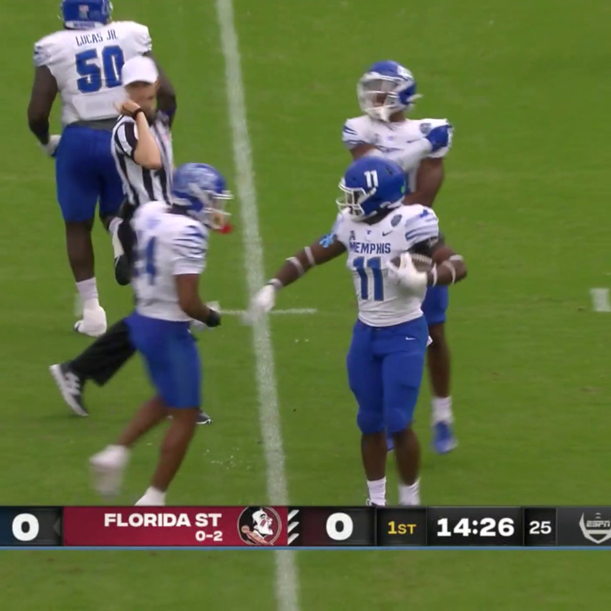MEMPHIS FORCES A FUMBLE ON THE SECOND PLAY OF THE GAME 💥 Memphis Football