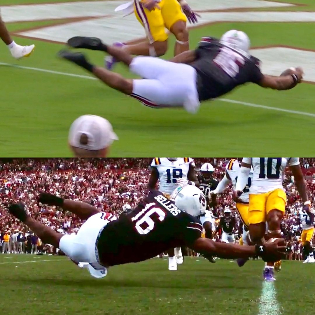SELLERS SELLS OUT 🤯 unreal body control! South Carolina Football x 📺 ABC