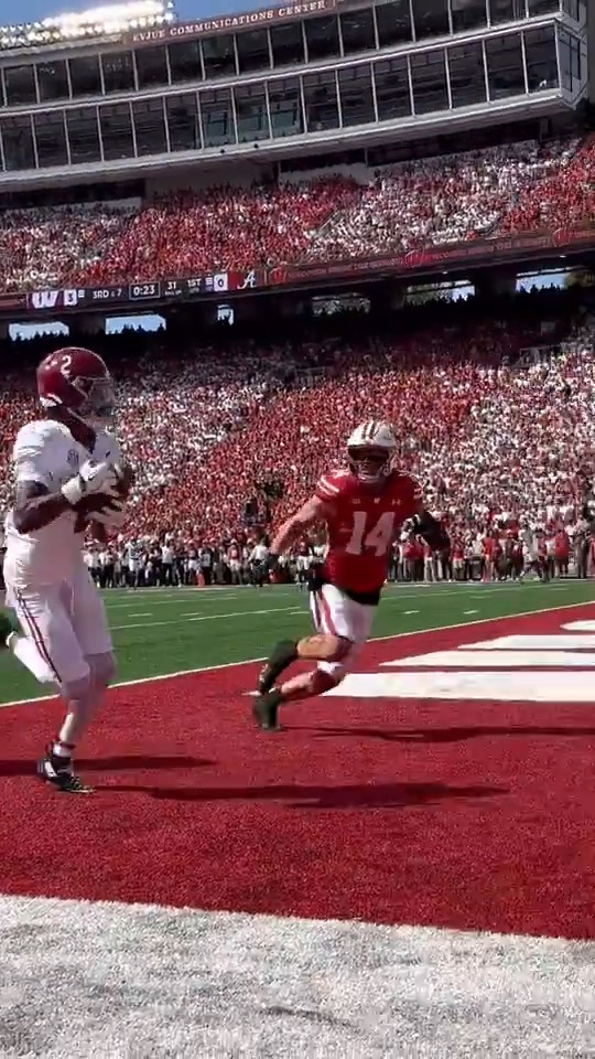 This view of 17-year-old Ryan Williams' TD 🔥🔥🔥 Alabama Football