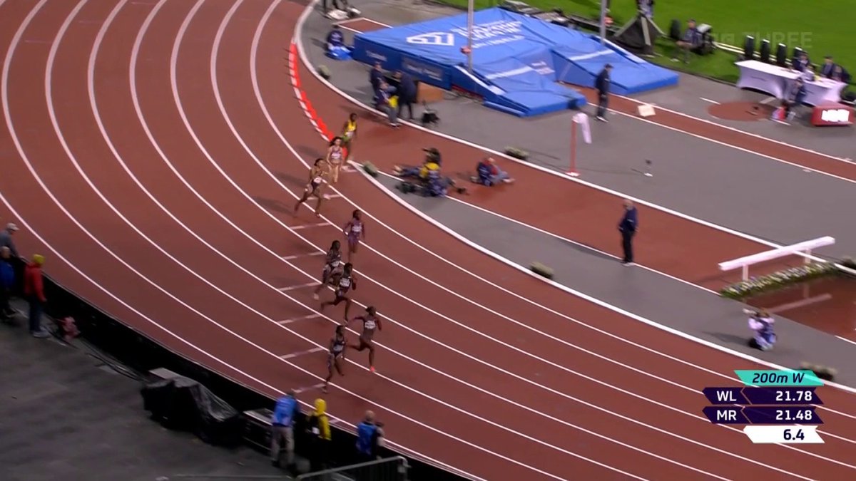 Daryll Neita secures a second place finish in the women's 200m 🤩 #BBCAthletics #BrusselsDL
