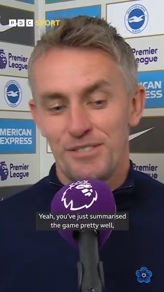 A nice straightforward post-match interview for Kieran McKenna! #BBCFootball