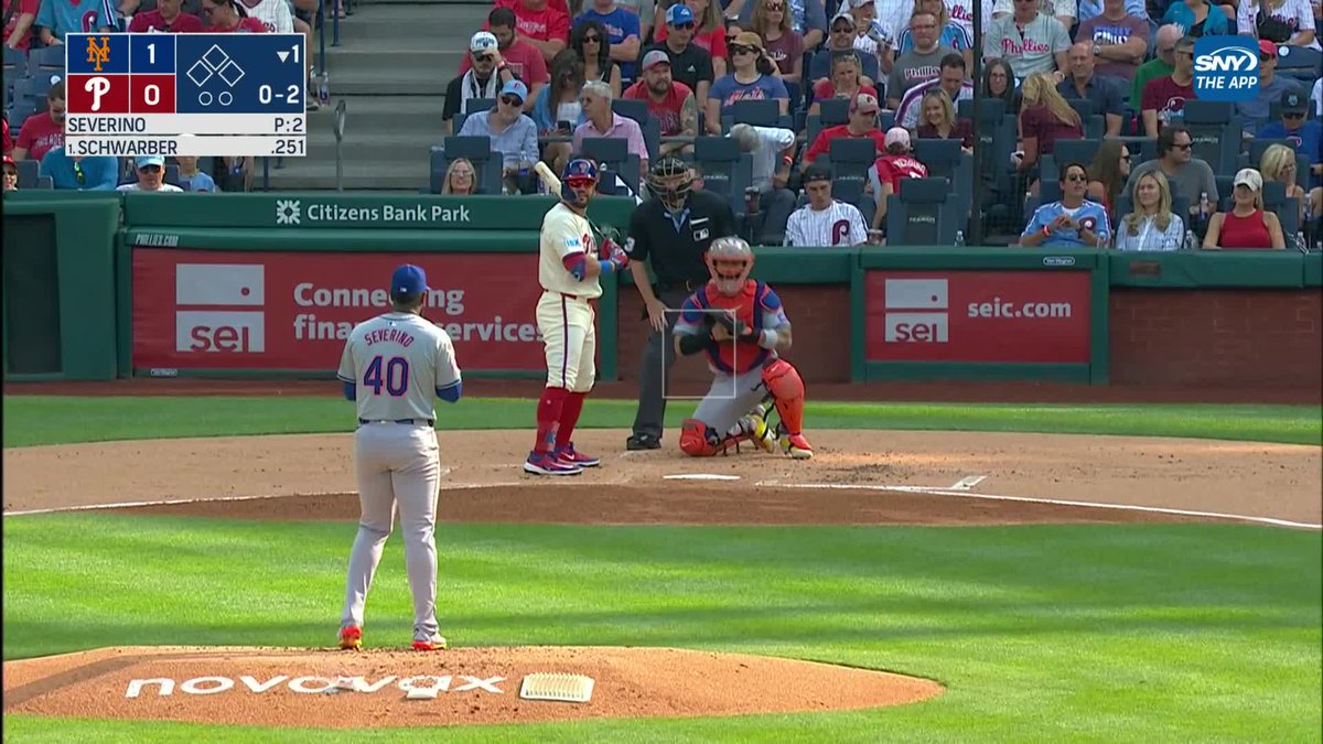 Luis Severino strikes out the side in the first!