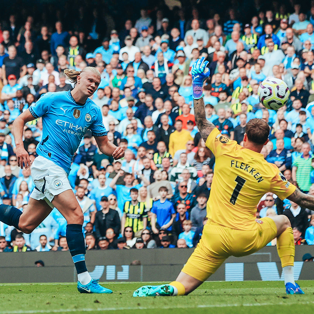 ๐ง๐ท Ederson now has four assists in his Premier League careerโฆ and, of course, Haaland with goal no. 99 for Manchester City! ๐ต๐ค