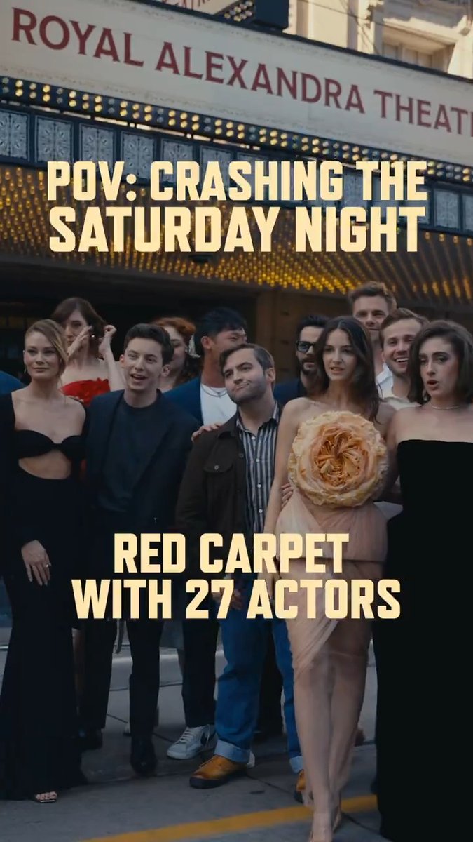Lights, camera, llama. Relive the red carpet chaos from the #SaturdayNightMovie premiere at #TIFF24 – in select theatres September 27, everywhere October 11. Get tickets: