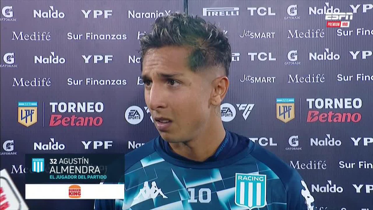 "JUANFER ES ENORME LA CALIDAD QUE TIENE" 🔥 👉 La palabra de Almendra, la figura de #Racing ante #Boca.