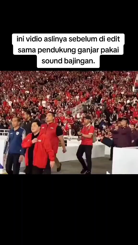 Video asli sebelum di edit oleh gerombolan Capres kalah