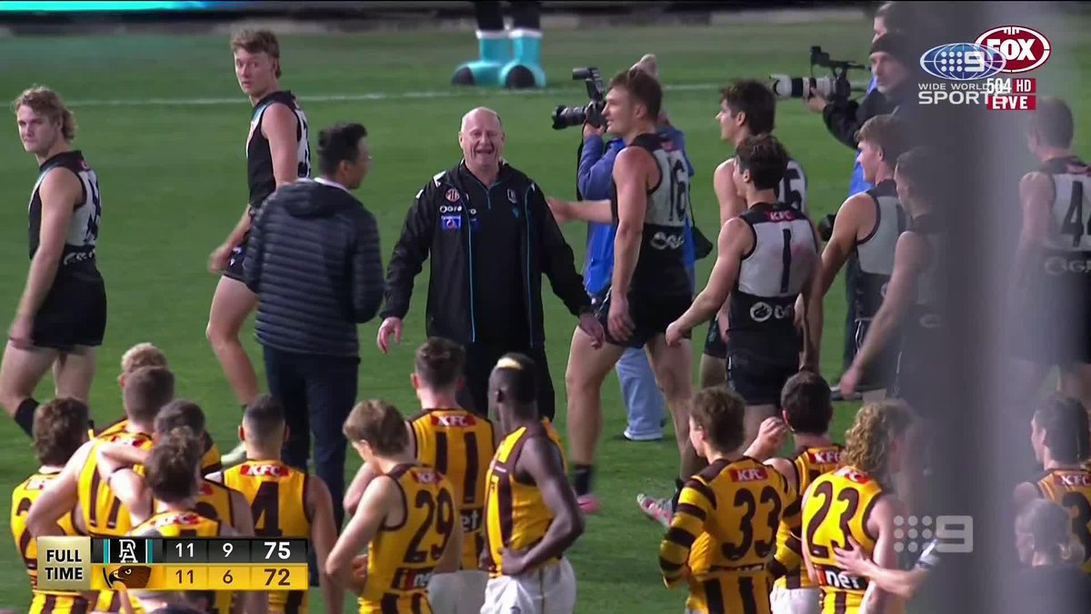 "I think it's been one of the great overreactions I've ever seen." "Ken, you're the leader of the football club. That is embarrassing." The panel debates Ken Hinkley's fiery post-match exchange with the Hawks. #9AFLSFS | Nine &amp; 9Now 🖥️
