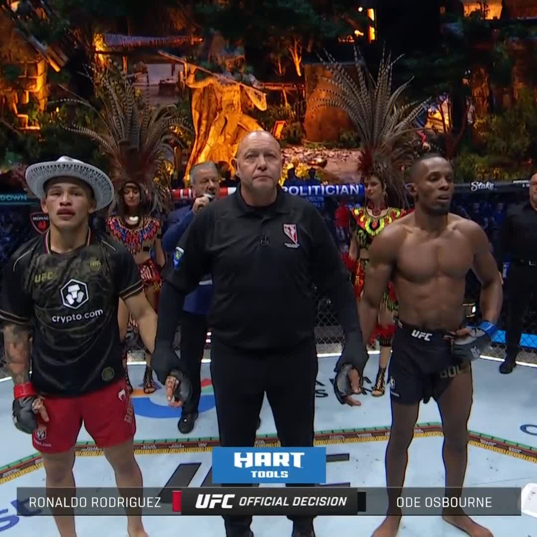 🏆 Oficial! Por decisión unánime para Ronaldo Rodríguez. #NocheUFC [ #UFC306 موسم الرياض | Riyadh Season ]