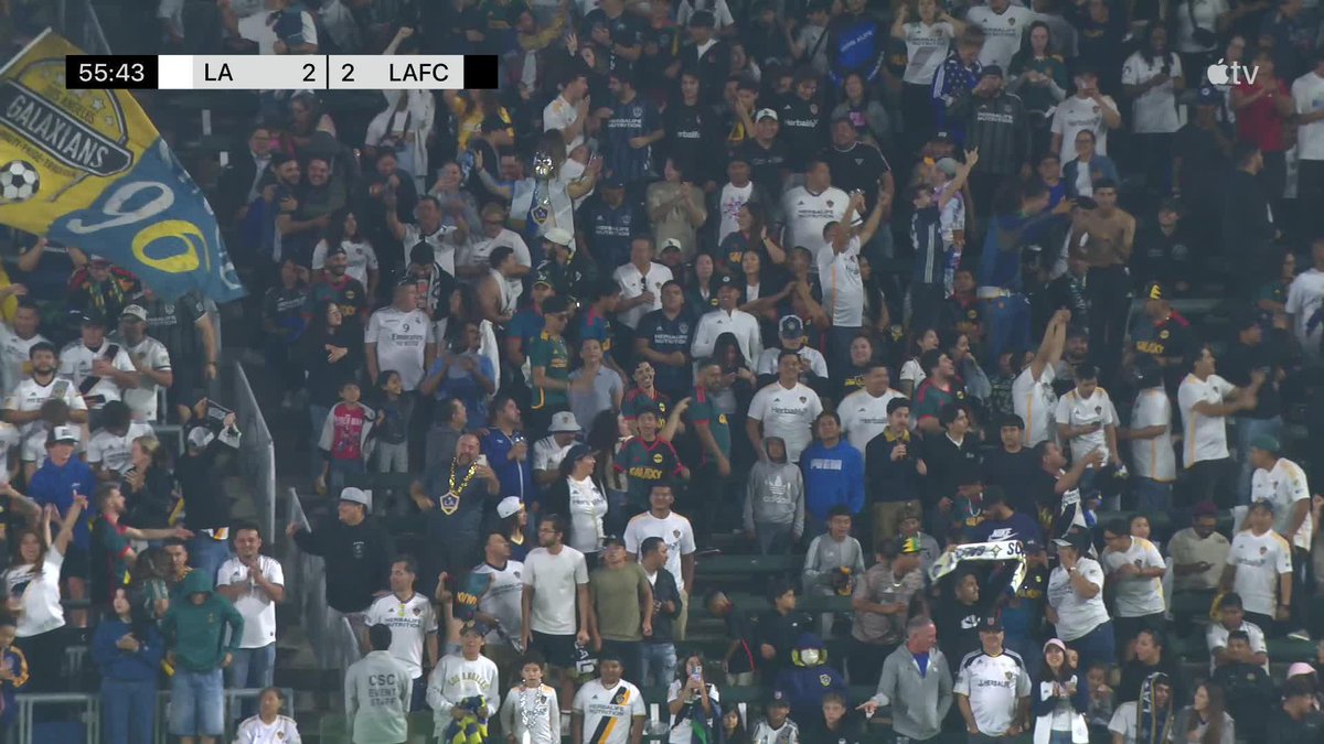 Edwin Cerrillo with a banger to level it for LA Galaxy 💥 (via Major League Soccer)