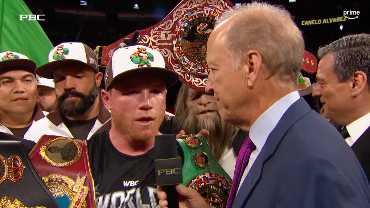 "Now what they gonna say?" Canelo talking that talk. #CaneloBerlanga