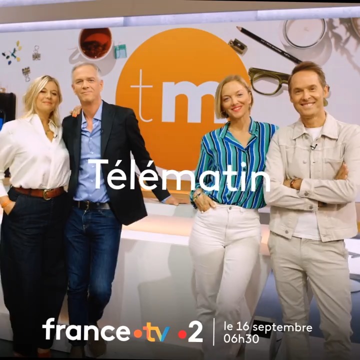 🥐 ⏰ Telematin fait sa rentrée ! Avec un nouveau duo : Flavie Flament et Julien Arnaud 🙌 📲 Rendez-vous lundi dès 6h30 sur France 2 et France tv