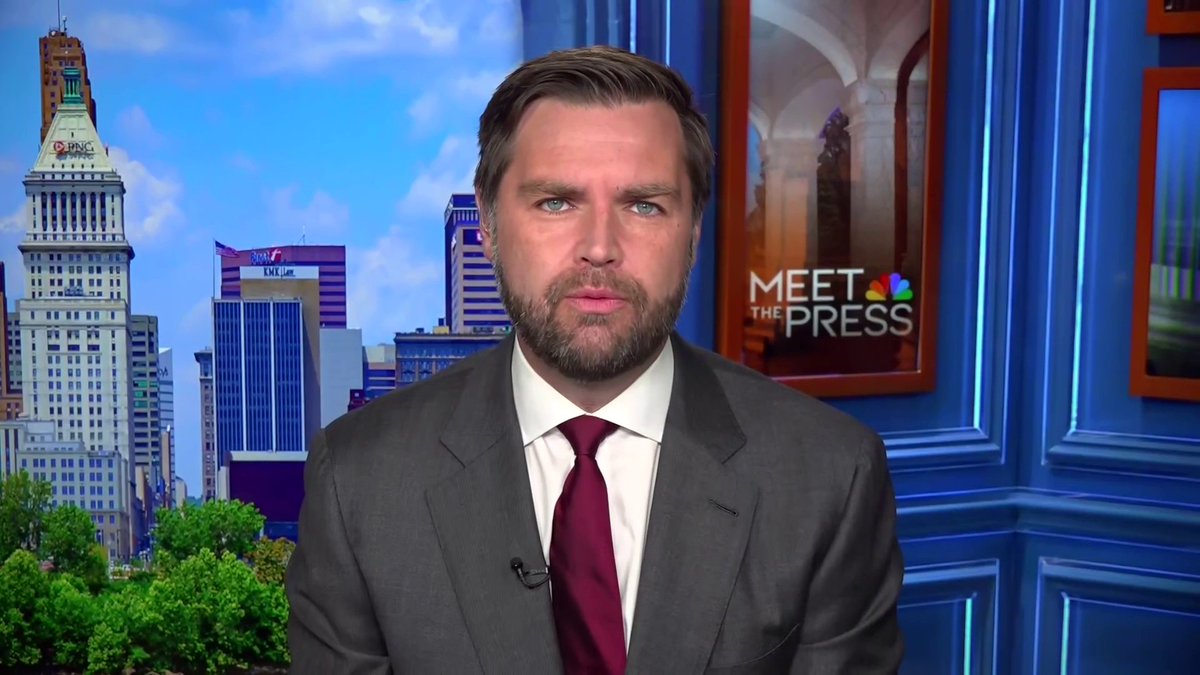WATCH: On #MTP in August, JD Vance said Donald Trump would veto a national abortion ban. But on the debate stage, Trump said he “wouldn’t have to” and that he and Vance had not discussed it. Vance now tells MTP, “I’ve learned my lesson on speaking for the president.”