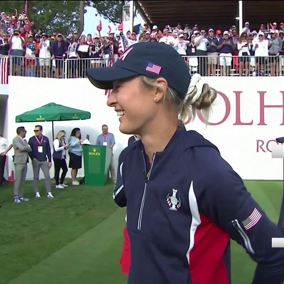 Nelly Korda and Charley Hull enter the stage for a MOUTHWATERING Solheim Cup match-up 🙌