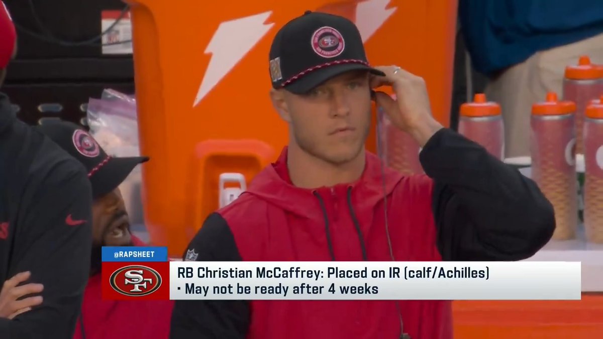 Christian McCaffrey is likely to be out 6 weeks or more, per Ian Rapoport.