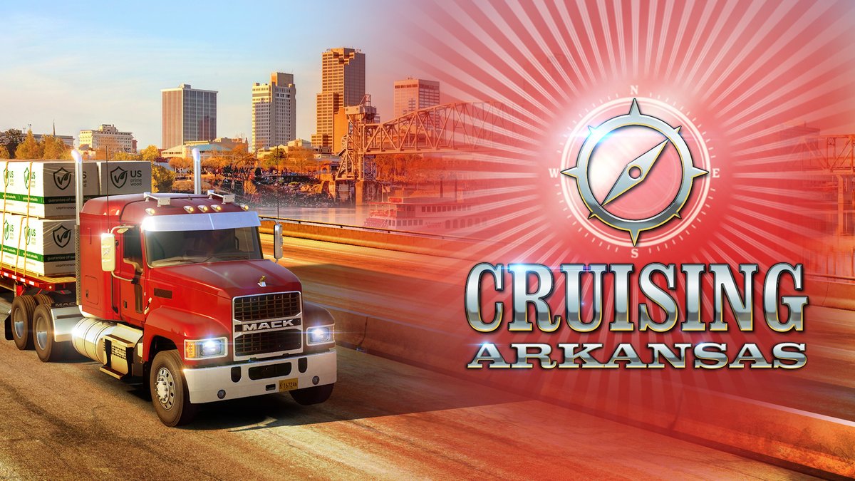 The Arkansas DLC is coming to American Truck Simulator tomorrow! 😍 Celebrate the release of our newest map expansion by taking part in our World of Trucks event #CruisingArkansas and unlock unique rewards! 🚛💨 Read more here 👇