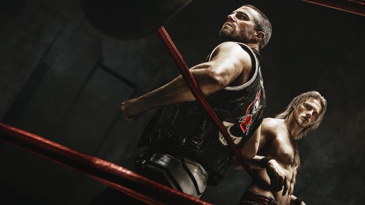 Two brothers live out their rivalry in and out of the ring while fighting to keep their wrestling league alive. Heels Seasons 1 &amp; 2, starring Stephen Amell and Alexander Ludwig, is now on Netflix.