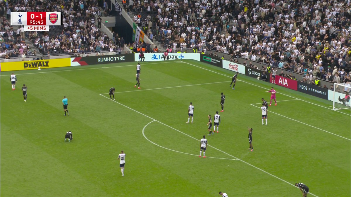 Full-time scenes at Tottenham Hotspur Stadium as Gabriel's header is enough to clinch the North London derby for Arsenal! 🔥