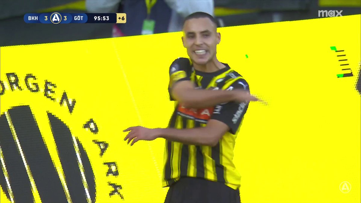 Ali Youssef! BK Häcken kvitterar med tre sekunder kvar av matchen! 🤯 📲 Se matchen på Max