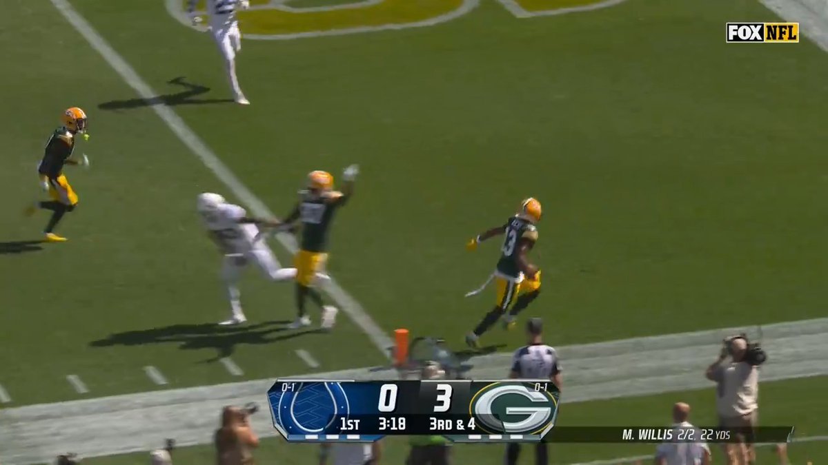 Malik Willis throws his first NFL TD pass! #INDvsGB