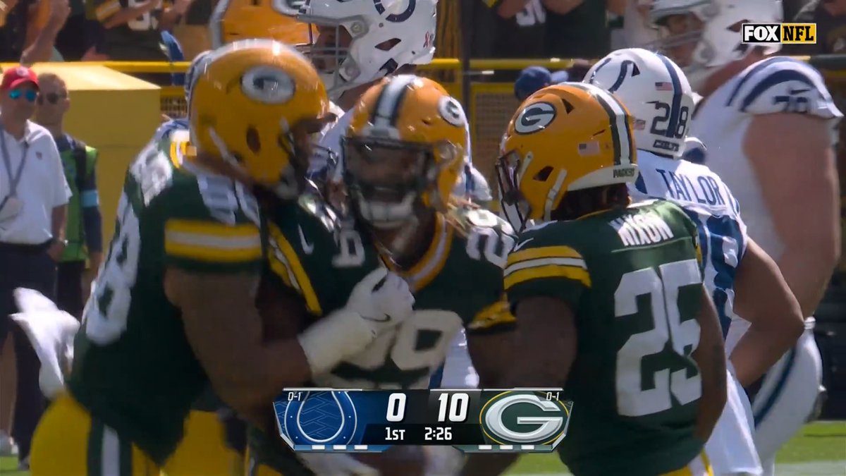 2 games & 2 INTs for McKinney. #INDvsGB