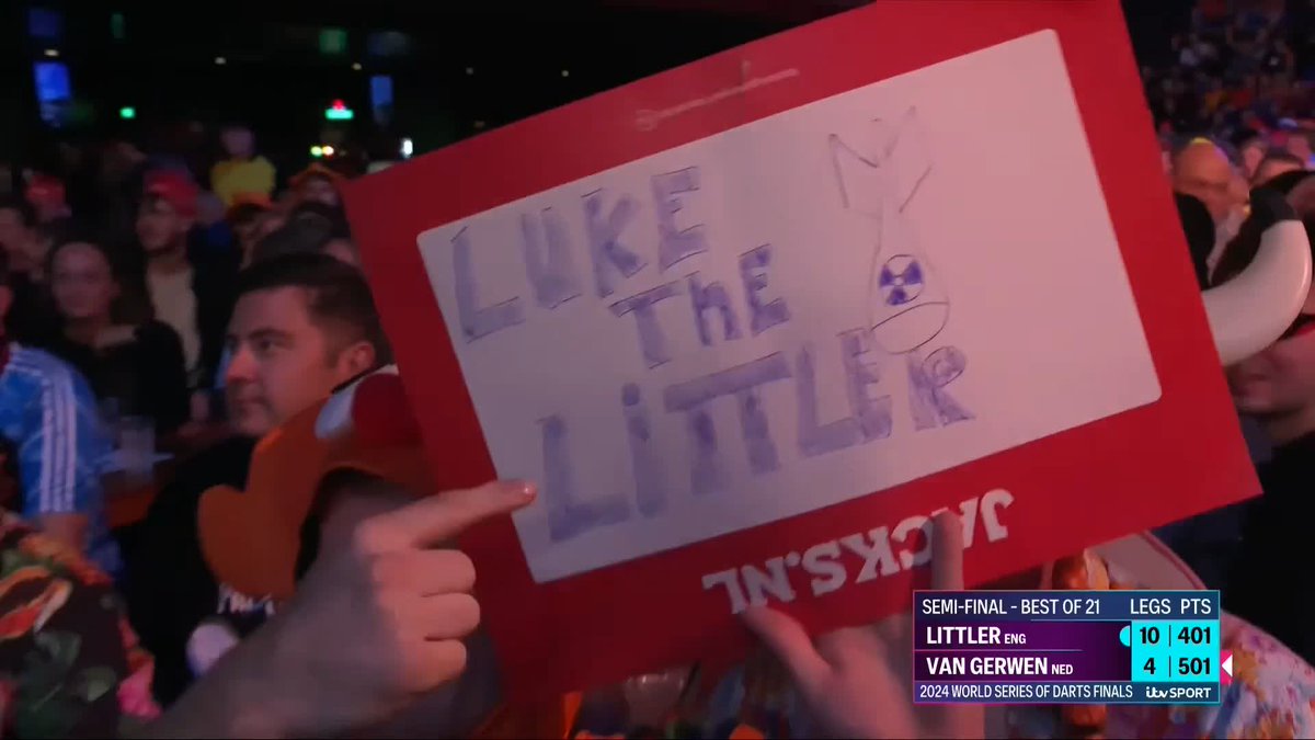 LITTLER DEMOLISHES VAN GERWEN 🤯☢️ Nine consecutive legs for Luke Littler as he averages 108 in a true demolition job of Michael van Gerwen in his own back yard. What a performance that is! 📺 #WSFinals