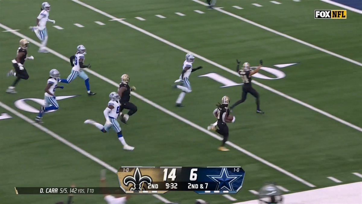 AK. 57 yards. TO THE CRIB. 📺 FOX