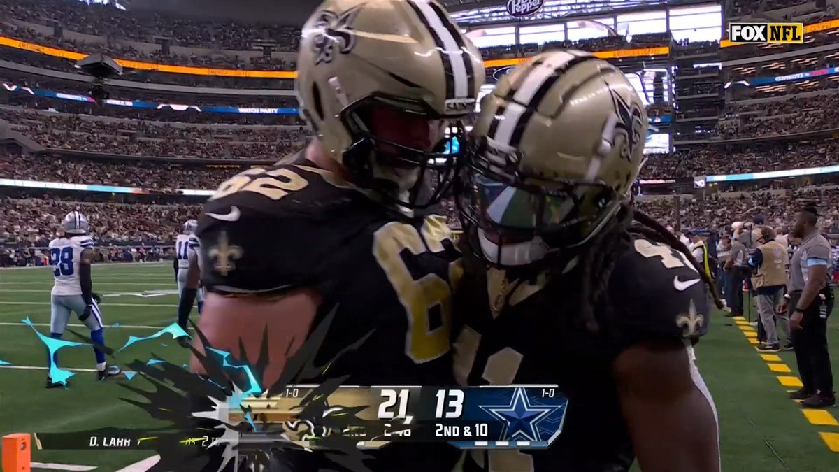 TD Hat Trick in the first half for the one and only, Alvin Kamara 📺 FOX