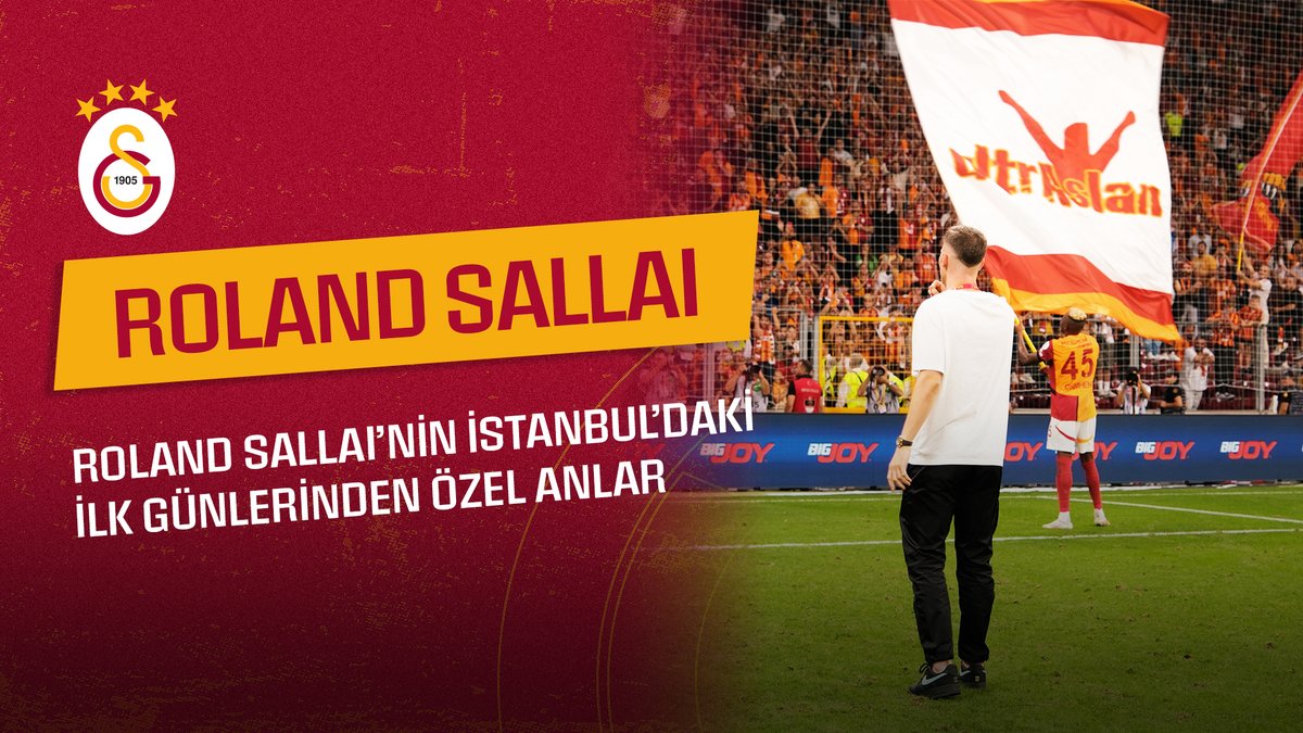 🎬 Roland Sallai’nin İstanbul’daki İlk Günlerinden Özel Anlar, Galatasaray YouTube KATIL'da yayında! 📺 Sen de hemen KATIL, kulübümüze ait en özel anları ve içerikleri kaçırma! ✅ Tamamını izlemek için 👇