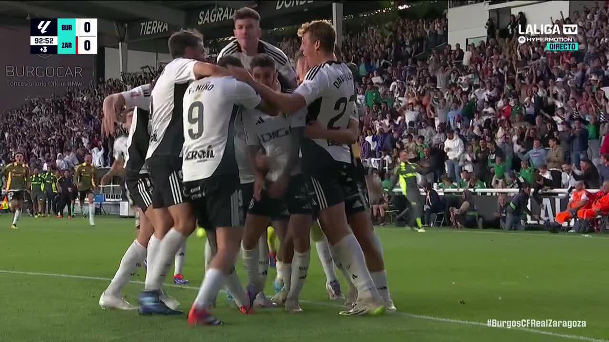 ÁLEX SANCRIS DE MI VIDA En el último minuto, para tumbar al líder, para que El Plantío se venga abajo, para que el Burgos Club de Fútbol siga soñando ✨ #LALIGAHYPERMOTION