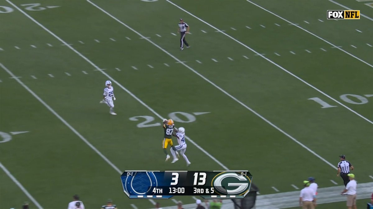 Romeo Doubs just turned in Randy Moss.