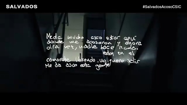 Mari lo dejó todo por escrito. Nadie está preparado para leer esas últimas líneas. #SalvadosAcosoCSIC