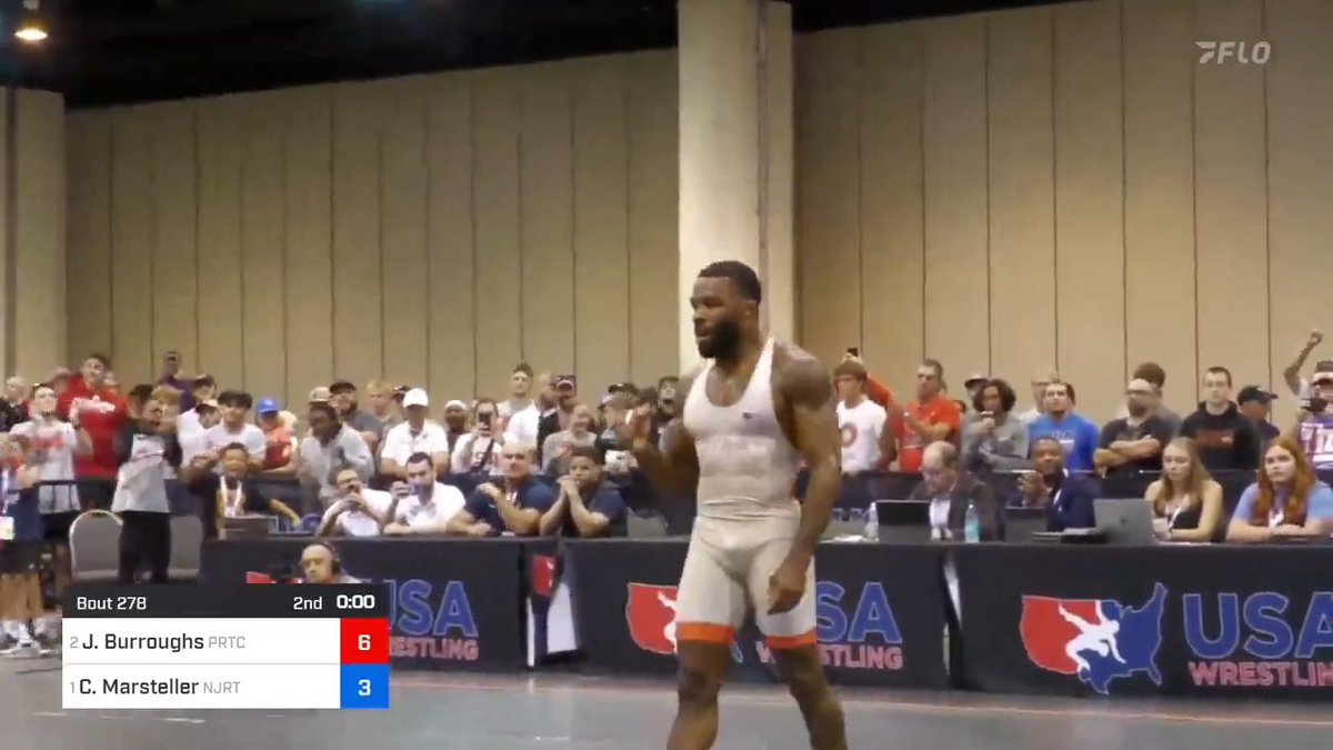 BURROUGHS IS BACK! 🗣️ Jordan Burroughs (79kg) makes his 10th World Team with the victory over Marsteller. The Husker alum dominated his Best of 3 final matches to secure the spot.